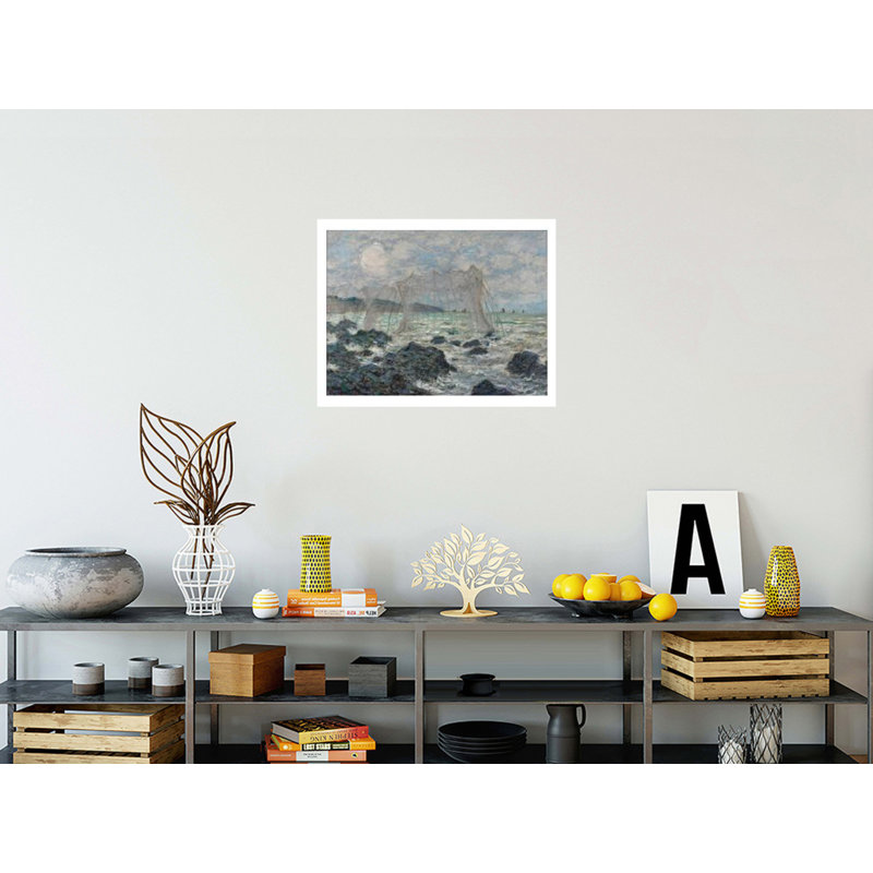 Filets de pêche à Pourville par Claude Monet - Impression giclée, H 22 po x l 28 po