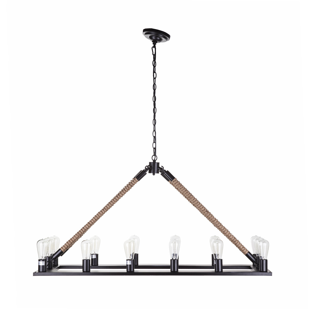 dCOR design 14 Light Black Kitchen Island Pendant Wayfair