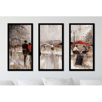 « riverwalk charm charme iii », reproduction de peinture à l’huile à multiples images