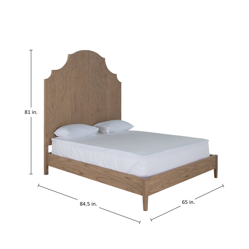 Princeton Bed, Cerused Natrual, Queen