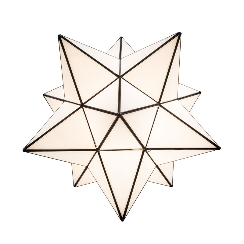 24" Wide Moravian Star Pendant