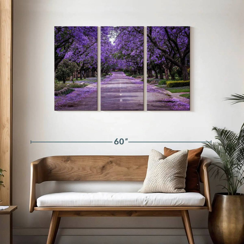 Sirci, rue Jacaranda en fleurs, H 28 po x l 45 po