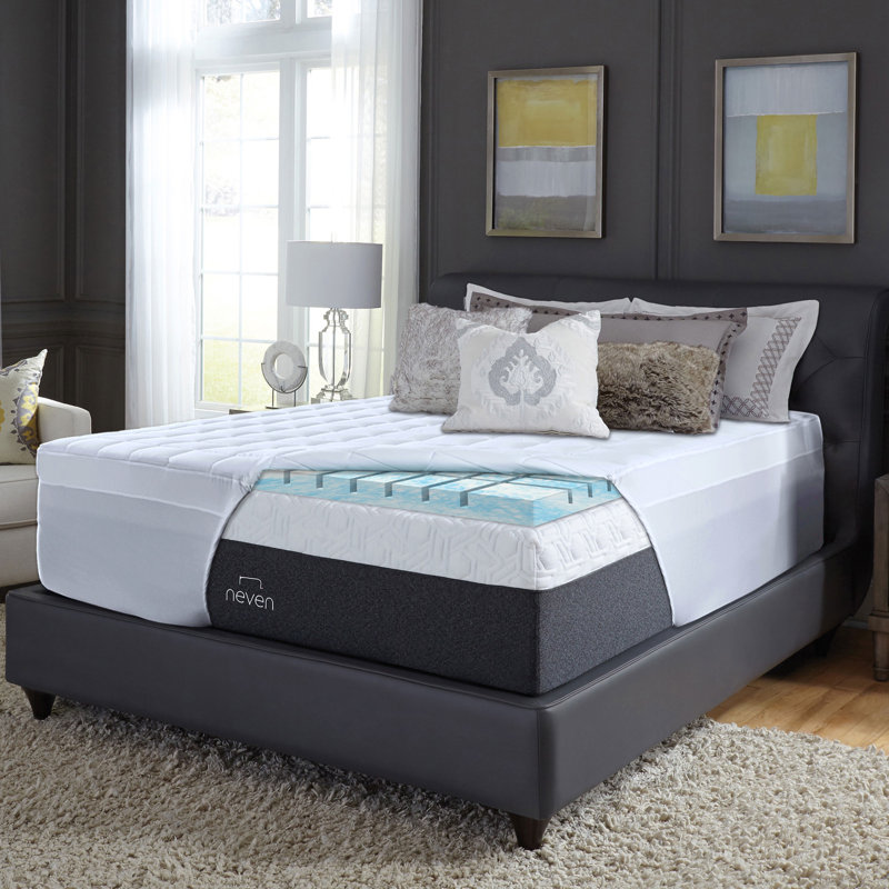 Surmatelas en mousse et fibre 4 po Neven® Sensory Foam® UltraFlex®, Simple extra long