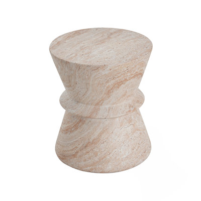 Outdoor/Indoor Lightweight Concrete Side Table