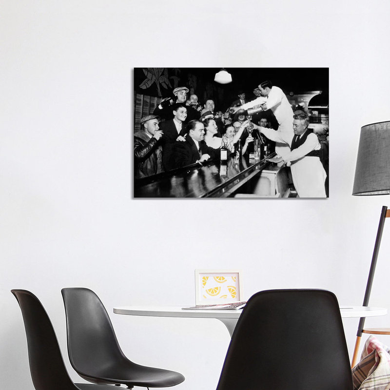End Of The Prohibition Party - Print on Canvas, No Frame, 101.6 cm H x 66.04 cm W x 1.91 cm D