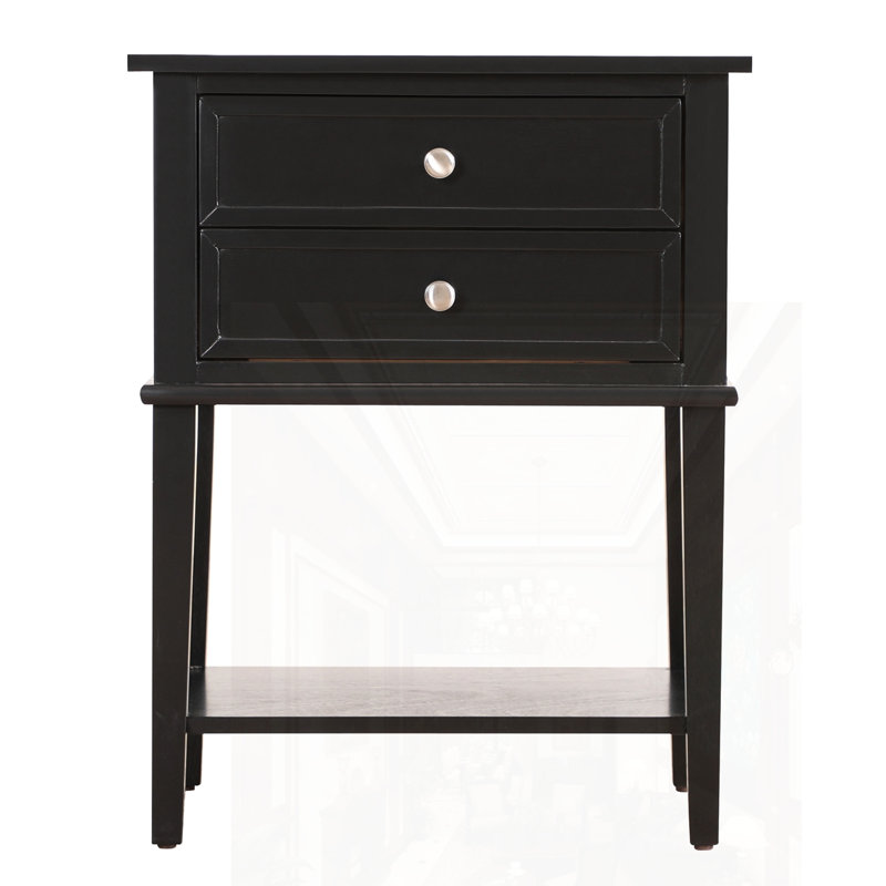 Table de chevet élégante, Noir