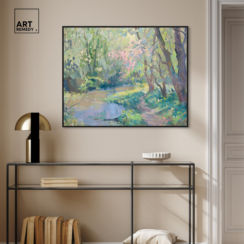 Art mural Serenity Farmhouse par Art Remedy, Cadre noir, H 17 po x l 21 po