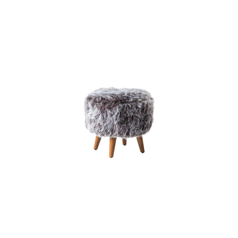 Repose-pieds rond standard de 17 po Rhine, Brun