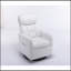 Chaise berçante pivotante en tissu Teddy