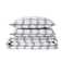 White/Gray Standard Cotton 3 Piece Duvet Cover Set