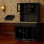 Armoire de cuisine autoportante noire-496068274