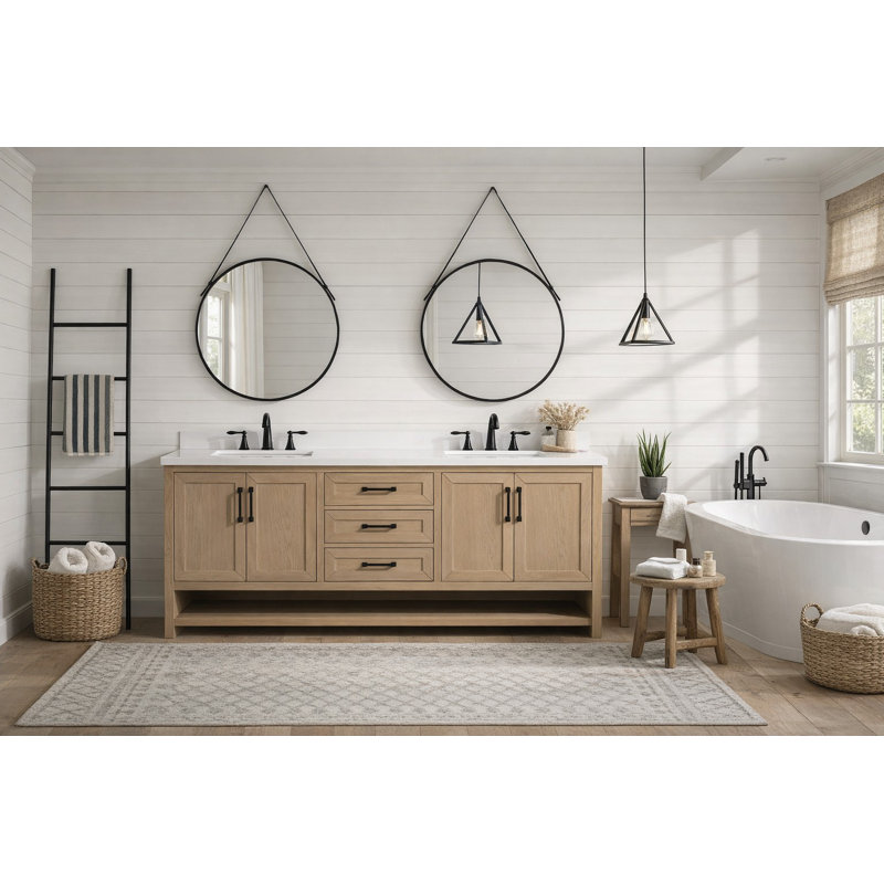 Ensemble de meuble-lavabo double 72 "Venice