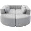 Canapé modulaire modulaire avec deux repose-pieds et coussin moelleux-504564231