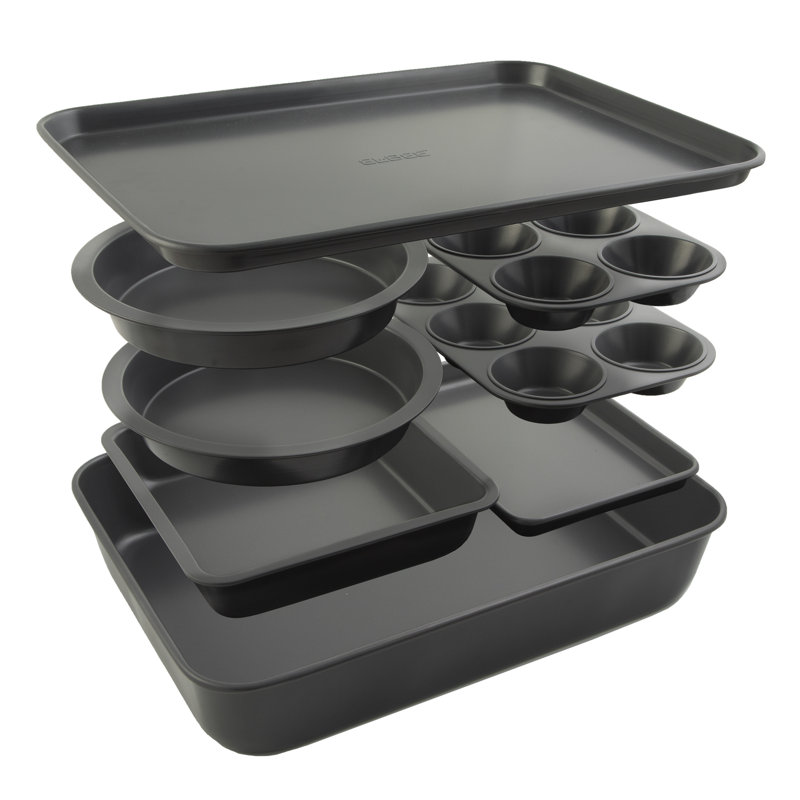 Elbee Home 8 Piece Non-Stick Bakeware Set