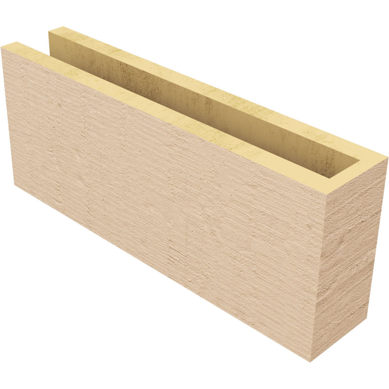 Block Block Woodgrain TimberThane Raider Tail, apprêté brun clair, H 8 po x l 20 po x P 4 po