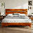  Acacia Aurora Premium Solid Wood Platform Bed Frame and High Headboard, Queen Bed Frame with Headboard Included, Mid Century Modern Bed Frame-82628790-82628789