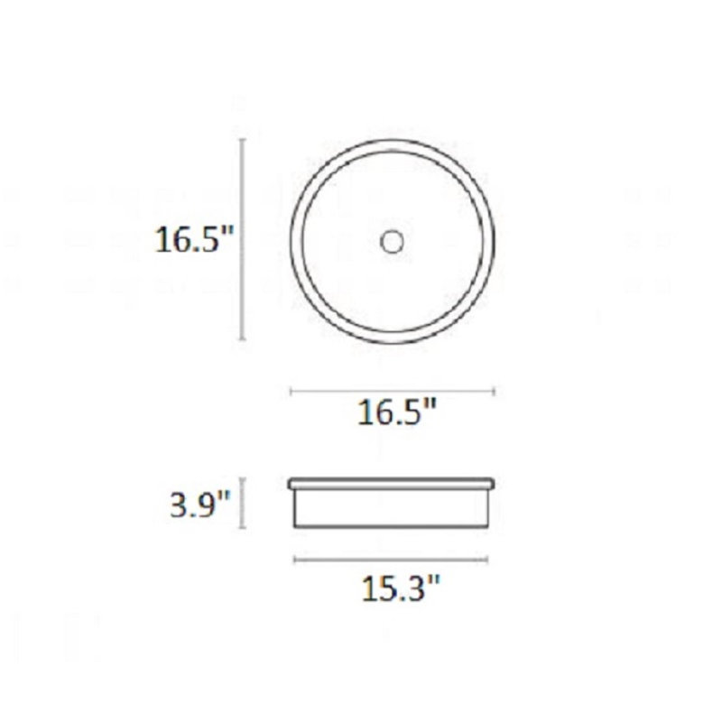 Secret Bath Brest 16.5 " Solid Surface Oval Bathroom Sink