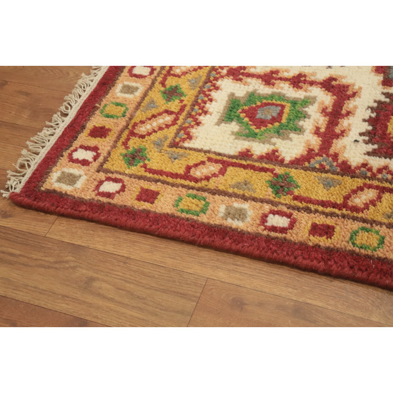 Tapis traditionnel en laine fait à la main Kazak 9 x 12