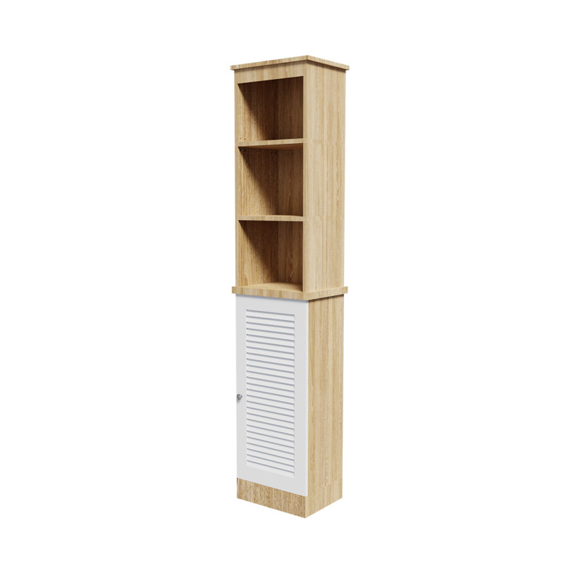 Rangement pour salle de bain Garney, Chêne