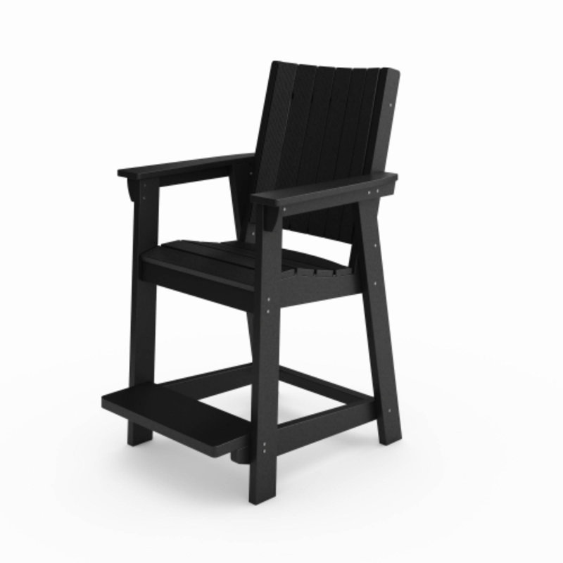 Chaise de comptoir en polyéthylène HDPE