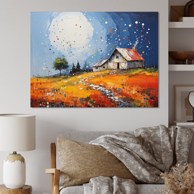 Mastan Farmhouse Farmstead Abstractions Pointillism I - impression