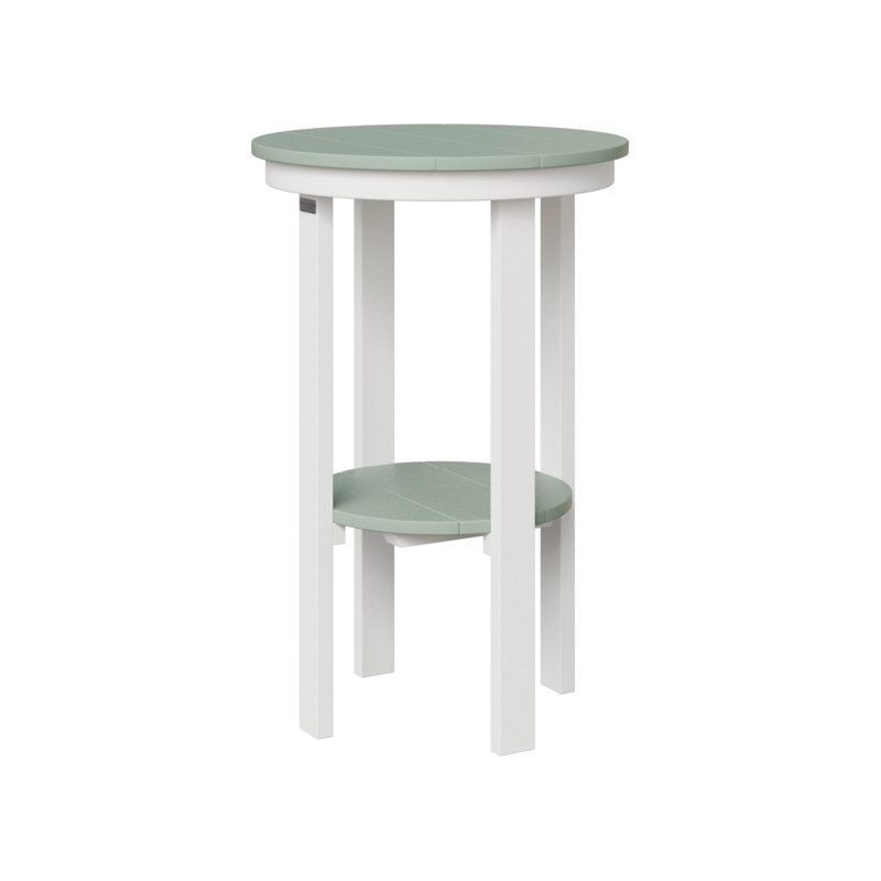 Bout rond du jardin de Berlin, Écume de mer / blanc, H 32 po x l 21,5 po x P 21,5 po