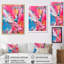 Explosions roses et orange de couleur II sur toile-970785174-883508964