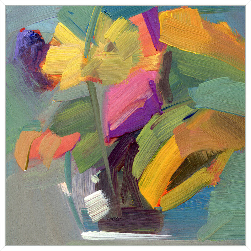 Late Summer Blooms 2 Painting by Lillian August