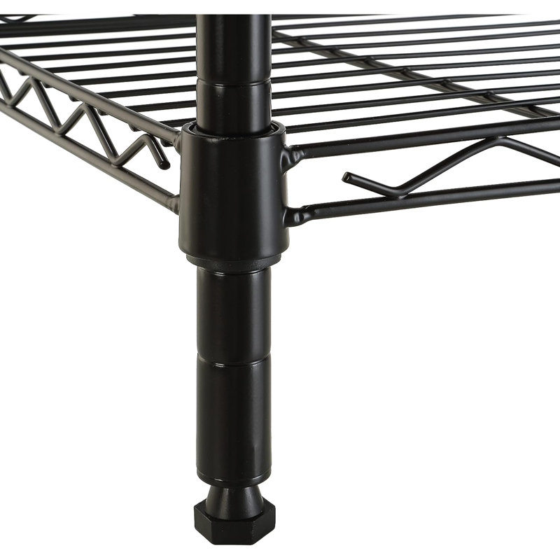 Cupertino 23.2'' W Steel Shelving Unit, Black