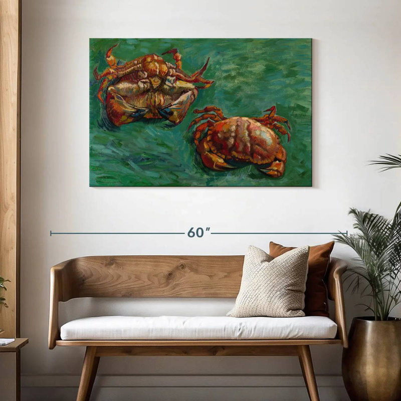 Two Crabs, 30" H x 45" W