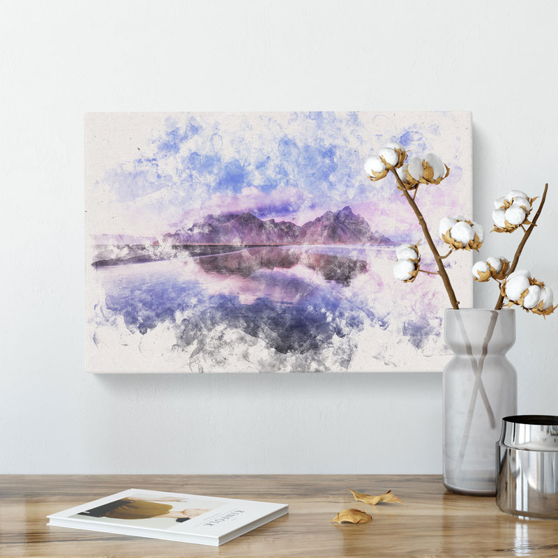 Vestrahorn Mountain In Iceland - Wrapped Canvas, 60cm H x 91cm W x 3cm D