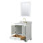 Ensemble de meuble-lavabo simple 30 "avec miroir Deborah-40064642-61124292
