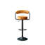 Swivel Upholstered Adjustable Height Counter Stool with Metal Frame-118441023