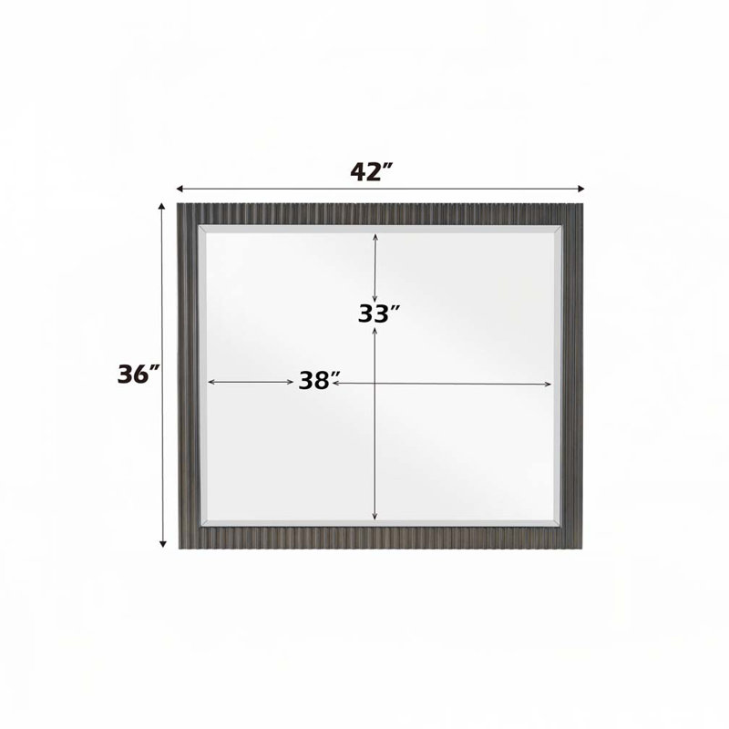 Espresso Finish Mirror