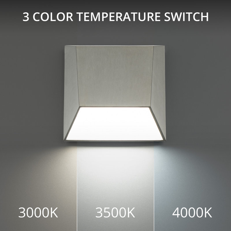 1 - Light LED Outdoor Armed Sconce, Black, 3000K