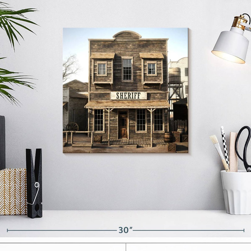 Sheriff de Lelar, Western Town, H 16 po x l 16 po