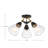 Trumann Glass Semi Flush Mount