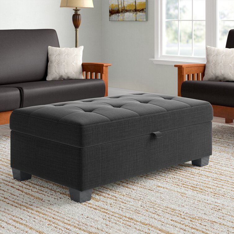 Wade Logan® Lacour Upholstered Ottoman & Reviews | Wayfair