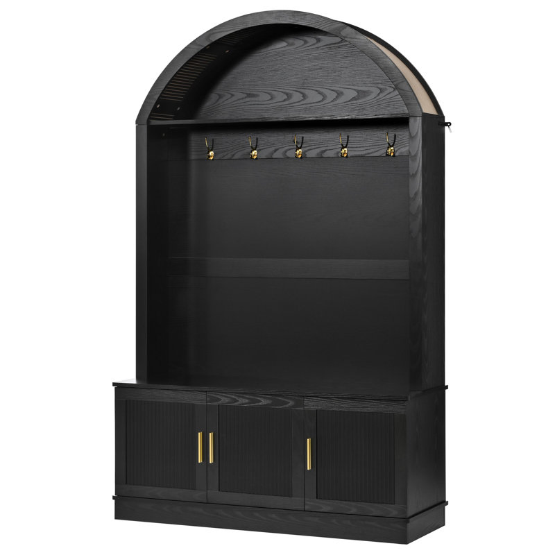 Arbre d'entrée 46,4 po Farmhouse, Black