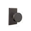 Passage Bronze Round Knob with # 3 Rose-1276352309