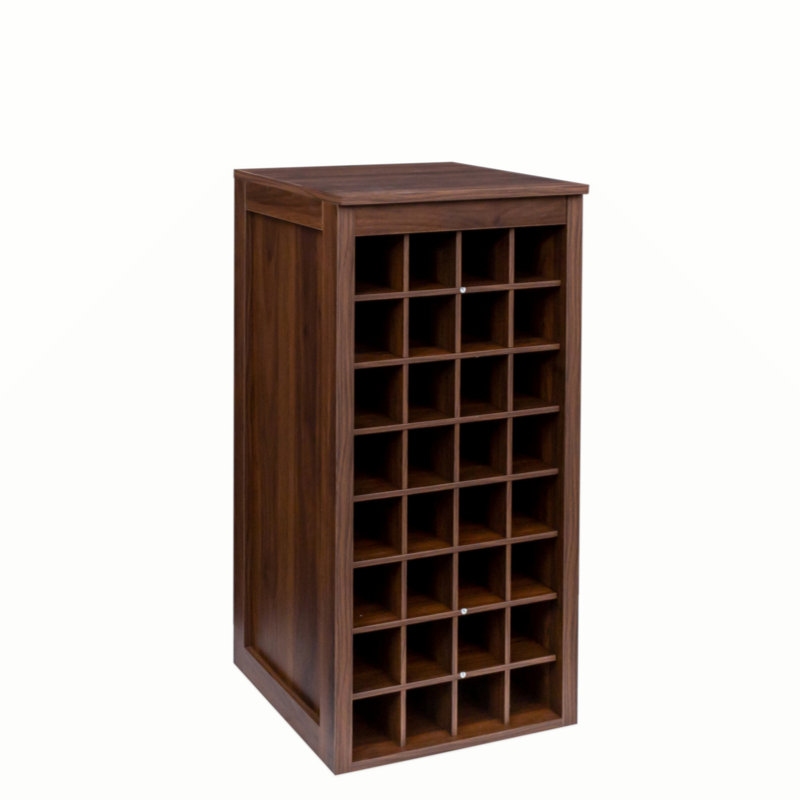 modular 32 wine bar cabinet Buffet Cabinet, Walnut Brown