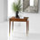 Modern History Solid Wood End Table