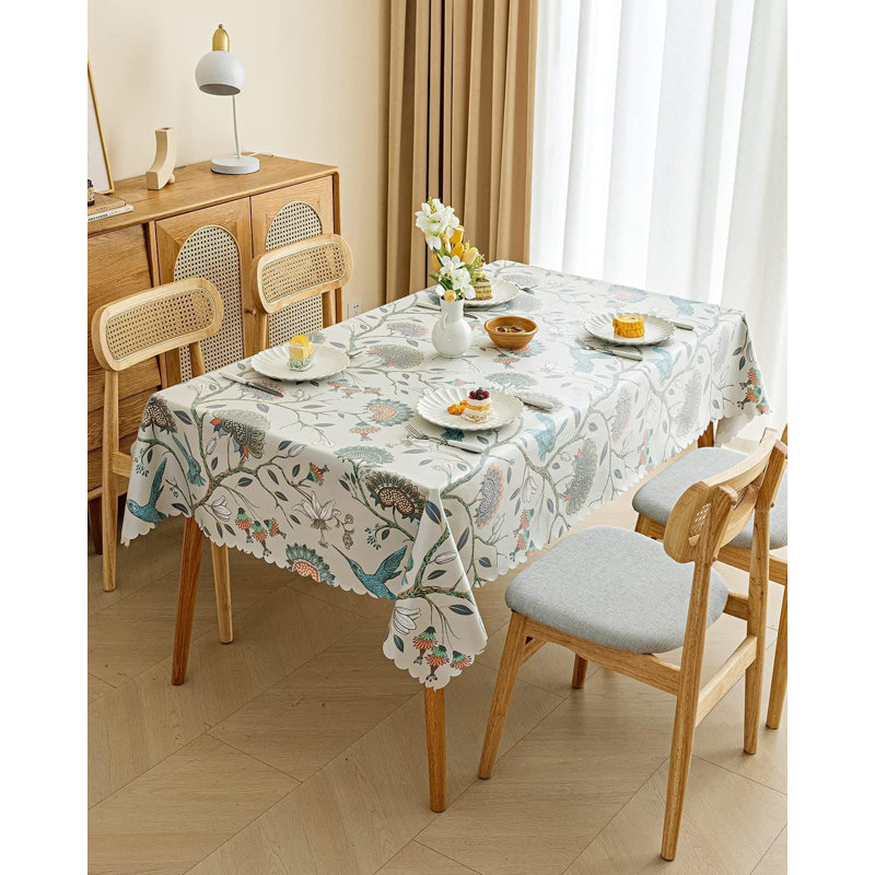 135x200cm Wipe Clean Rectangle Fabric Table Cloth