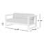 Causeuse d'extérieur Camela de 65 po de largeur avec coussins Sunbrella-98127517