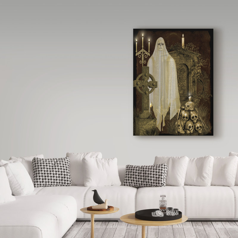 «Halloween Graveyard 6» par Deagen, impression sur toile tendue, H 24 po x l 18 po x P 2 po