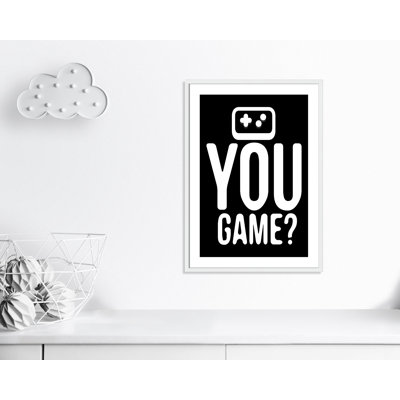 «You Game inversée», art encadré