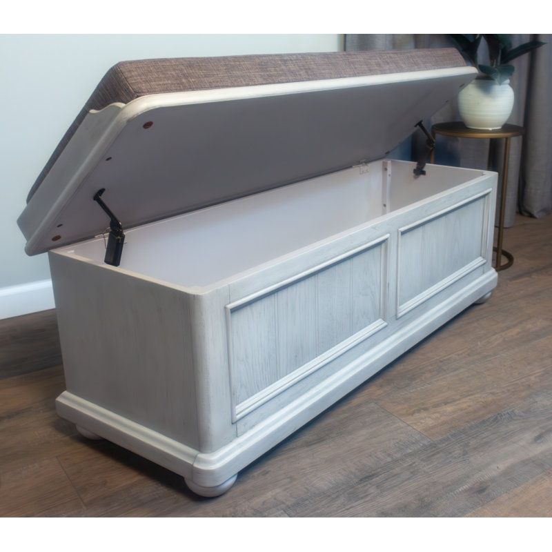 Towler Polyester Upholstered Storage Bench