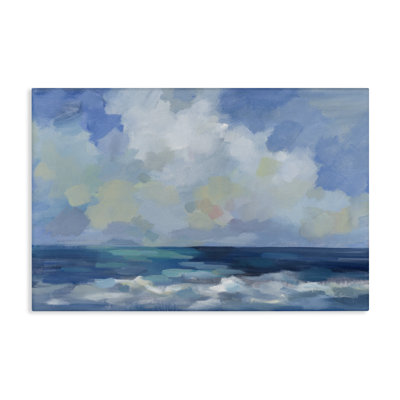 Nautical Waves & Clouds Canvas Wall Art by Silvia Vassileva