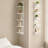 5-Tier Floating Wall Storage Display Shelf（white）-1982147952