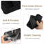 Lot de 2 couvercles de grille-pain en silicone noir, résistants à la chaleur, pour grille-pain 2 tranches, protection anti-poussière, accessoires pour machine à pain et sandwichs.